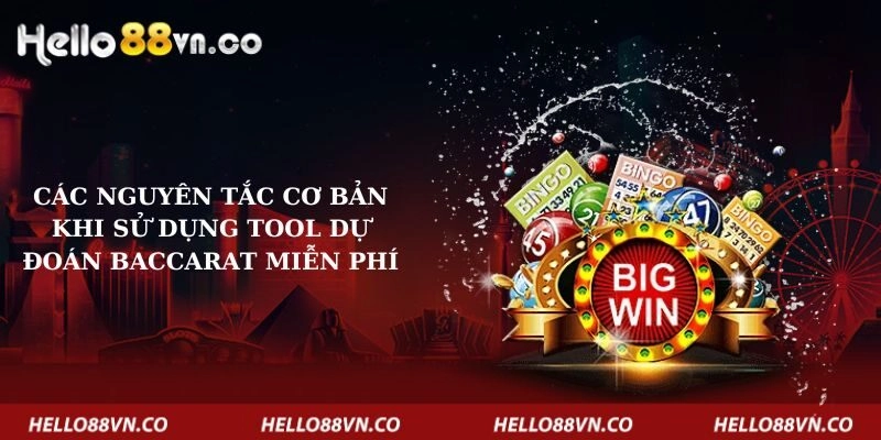 Các nguyên tắc cơ bản khi sử dụng Tool dự đoán Baccarat miễn phí